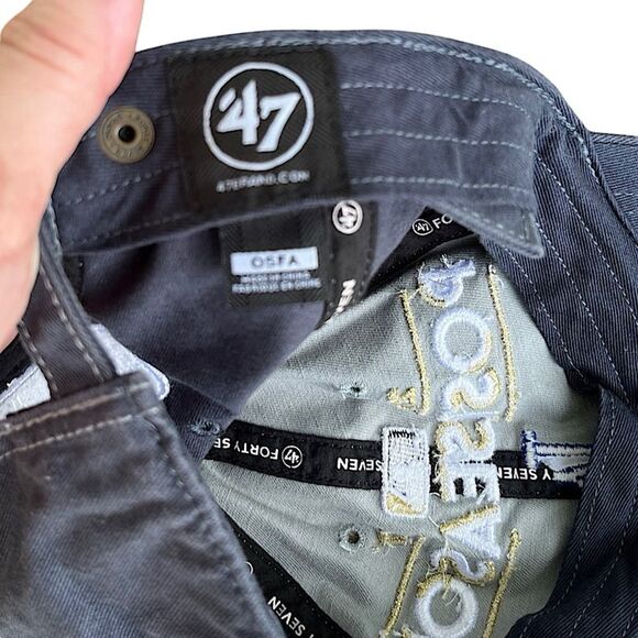 ’47 Brand MLB LA Dodgers 2017 Postseason Hat Clean Up Adjustable Cap - Picture 5 of 9